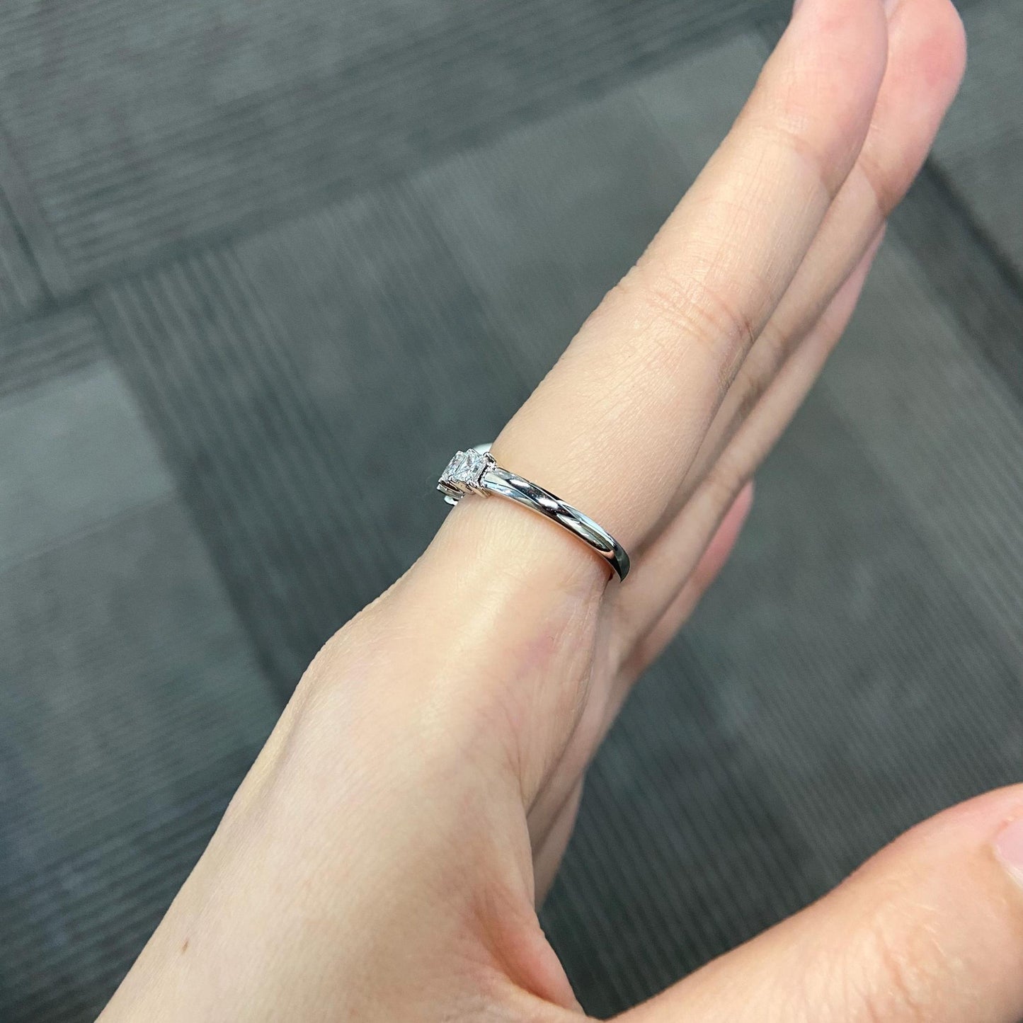 1.2 TCW Princess Half Eternity Lab Grown Diamond Wedding Band