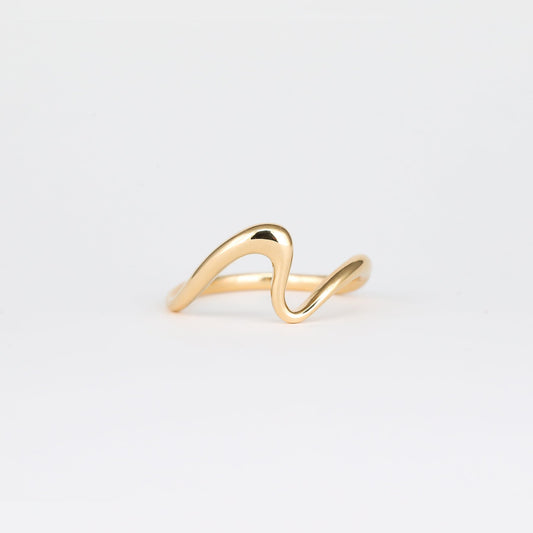Plain Curved Unique Wedding Band