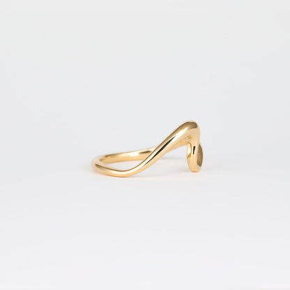 Plain Curved Unique Wedding Band