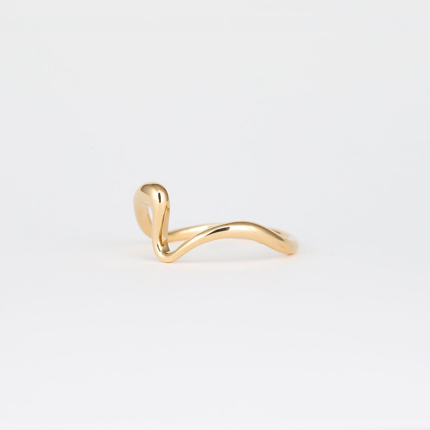 Plain Curved Unique Wedding Band