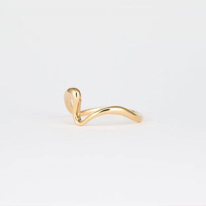Plain Curved Unique Wedding Band