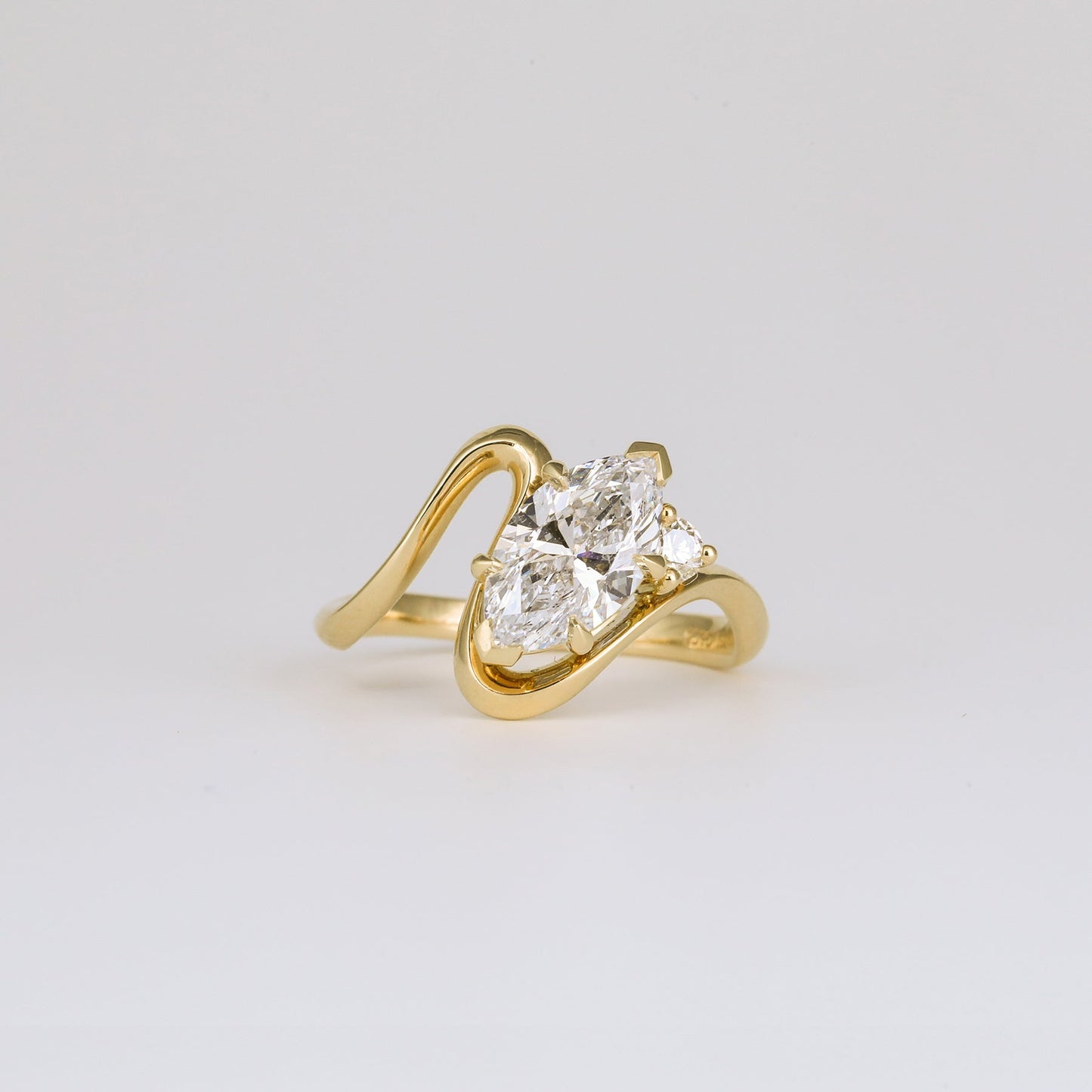 1.36- 3.50 CT Marquise Lab Grown Diamond Unique Bridal Ring Set
