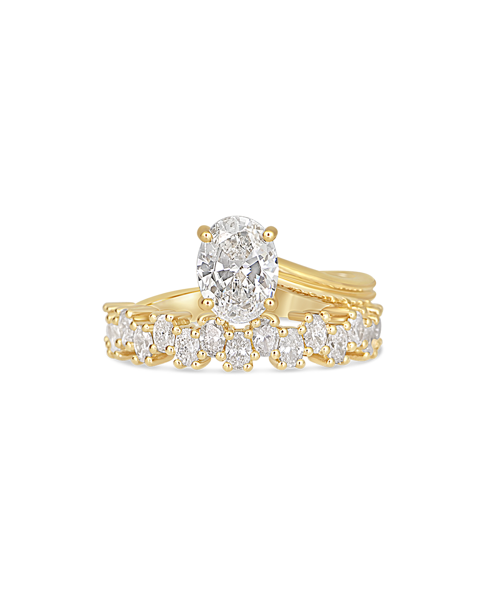 Leonie- Oval Wrap Style Lab Grown Diamond Engagement Ring