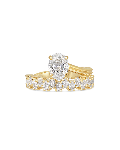 Leonie- Oval Wrap Style Lab Grown Diamond Engagement Ring