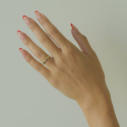 Reine- Round Scattered Bar Set Lab Grown Diamond Wedding Band