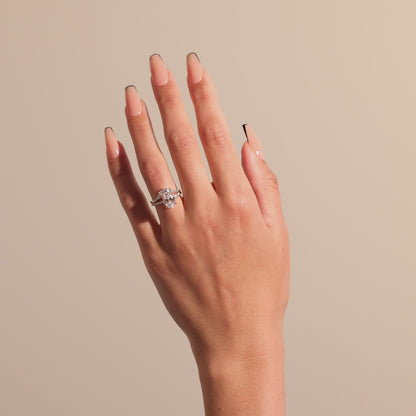 Marisol- Round, Taper Baguette & Pear Lab Grown Diamond Wedding Band