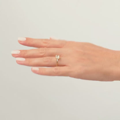 Solitaire Ring with 1.50 CT Asscher Moissanite
