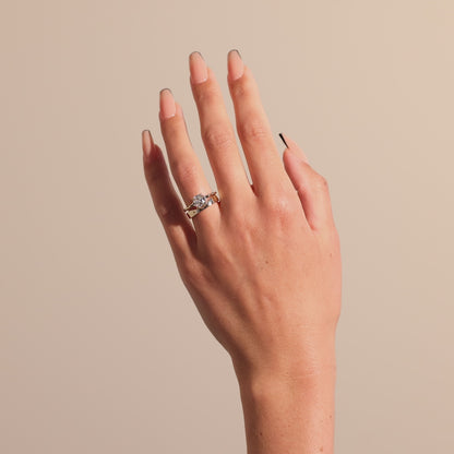 Mabel- Cigar Curved Wedding Band