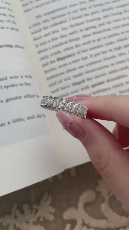 2.50 TCW Marquise Eternity Lab Grown Diamond Wedding Band