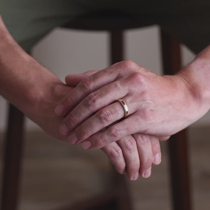 Malcolm- Milgrain Men's Wedding Band