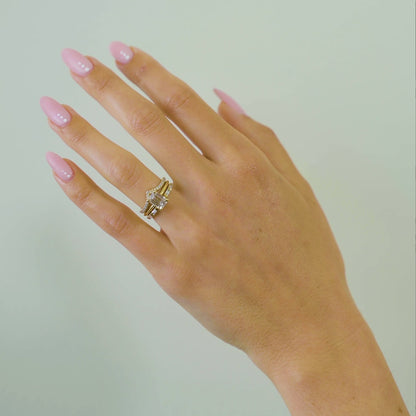 Nerida- Baguette Open Lab Grown Diamond Wedding Band