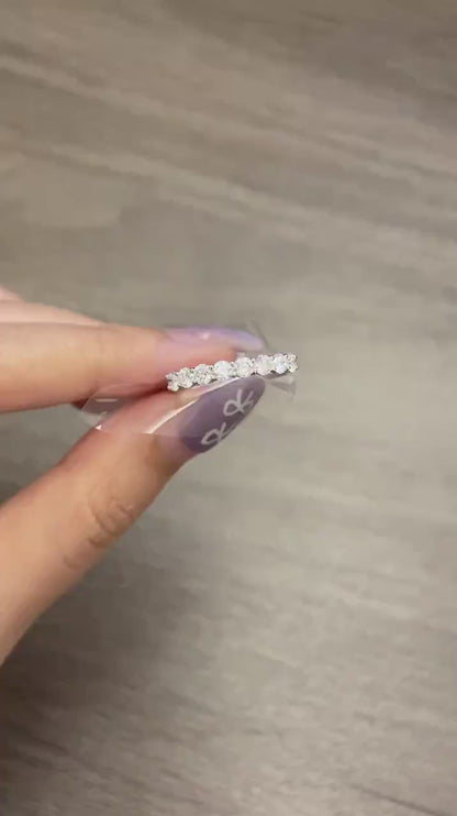 1.0 TCW Round Eternity Lab Grown Diamond Wedding Band