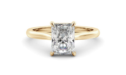 Solitaire Ring with 1.50 CT Radiant Moissanite