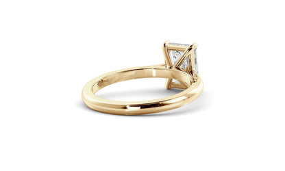 Solitaire Ring with 1.50 CT Radiant Moissanite
