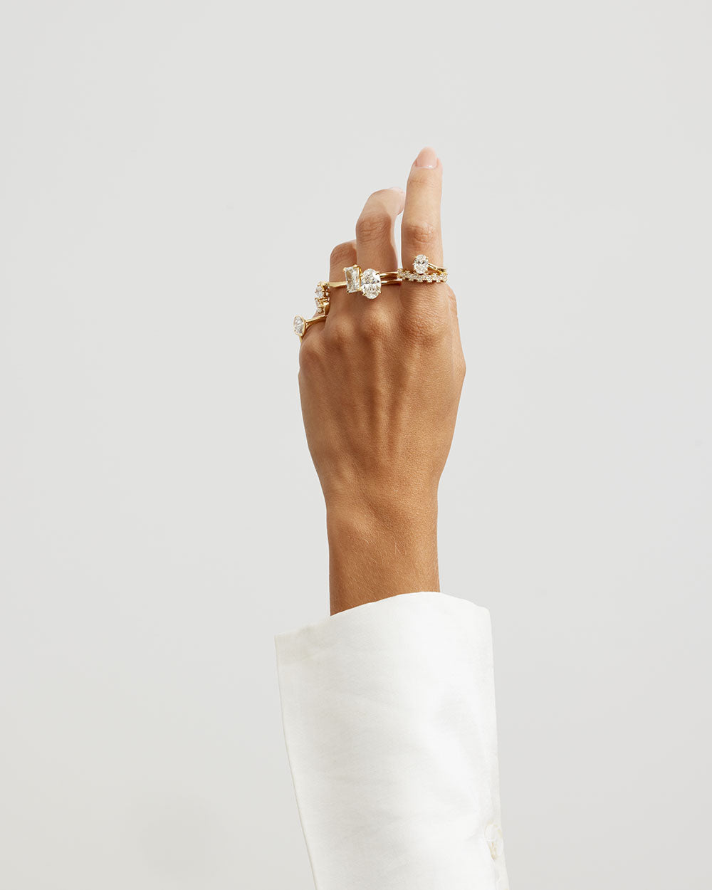 Leonie- Oval Wrap Style Lab Grown Diamond Engagement Ring
