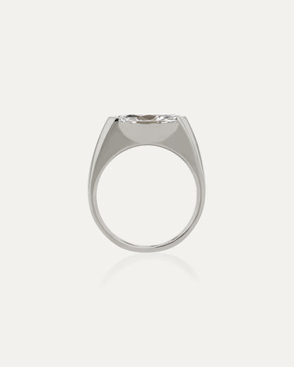 1.0 CT Marquise CVD Diamond Unique Style Engagement Ring