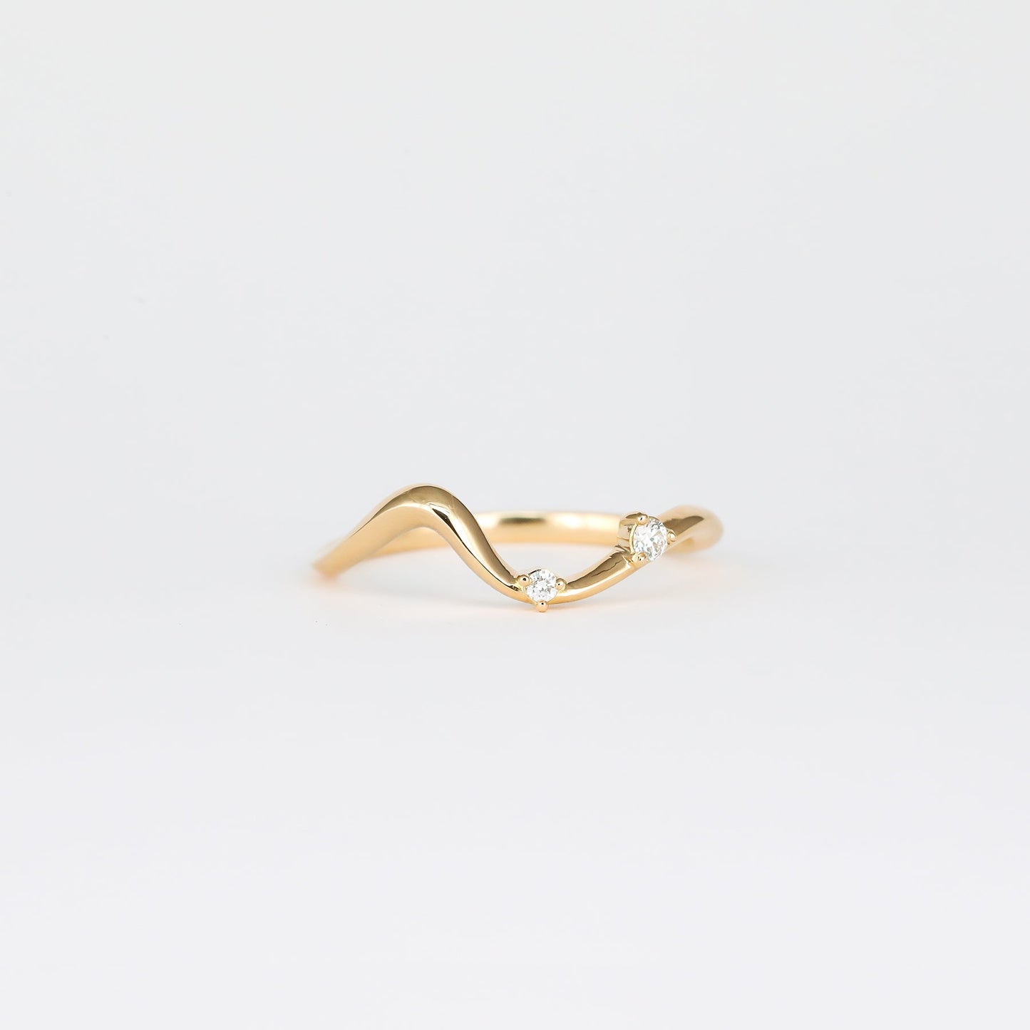 0.07 TCW Round Lab Grown Diamond Unique Wedding Band